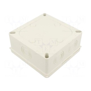 Enclosure: junction box | X: 125mm | Y: 125mm | Z: 50mm | wall mount