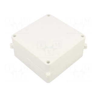 Enclosure: junction box | X: 125mm | Y: 125mm | Z: 75mm | wall mount
