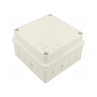 Enclosure: junction box | X: 125mm | Y: 125mm | Z: 80mm | wall mount