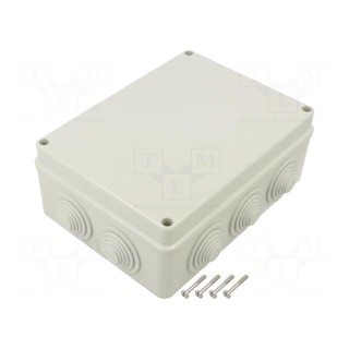 Enclosure: junction box | X: 148mm | Y: 198mm | Z: 79mm | wall mount