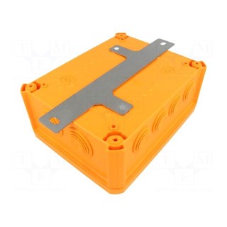 Enclosure: junction box | X: 150mm | Y: 190mm | Z: 77mm | orange