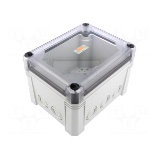 Enclosure: junction box | X: 151mm | Y: 191mm | Z: 126mm | polycarbonate