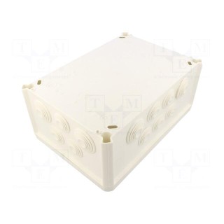 Enclosure: junction box | X: 201mm | Y: 285mm | Z: 120mm | IP66 | white