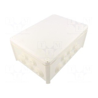 Enclosure: junction box | X: 201mm | Y: 285mm | Z: 120mm | IP66 | white