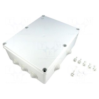 Enclosure: junction box | X: 251mm | Y: 323mm | Z: 117mm | wall mount