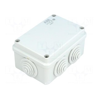 Enclosure: junction box | X: 70mm | Y: 105mm | Z: 50mm | wall mount | IP55