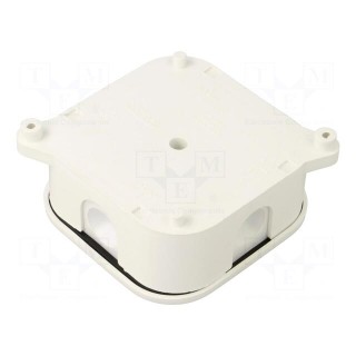 Enclosure: junction box | X: 75mm | Y: 75mm | Z: 30mm | wall mount | IP44