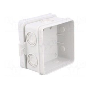 Enclosure: junction box | X: 75mm | Y: 75mm | Z: 39mm | wall mount | IP55