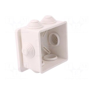 Enclosure: junction box | X: 78mm | Y: 78mm | Z: 44mm | wall mount | IP55