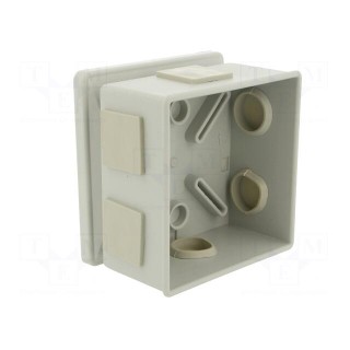 Enclosure: junction box | X: 80mm | Y: 80mm | Z: 40mm | ABS,polystyrene