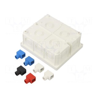 Enclosure: junction box | X: 80mm | Y: 95mm | Z: 40mm | wall mount | IP20