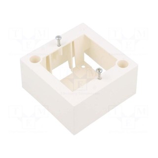Enclosure: junction box | X: 81mm | Y: 81mm | Z: 40mm | wall mount