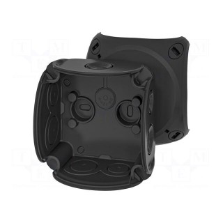 Enclosure: junction box | X: 84mm | Y: 84mm | Z: 55mm | polypropylene PP