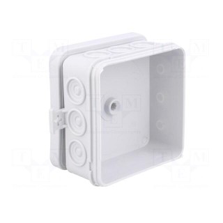 Enclosure: junction box | X: 85mm | Y: 85mm | Z: 39mm | wall mount | IP55