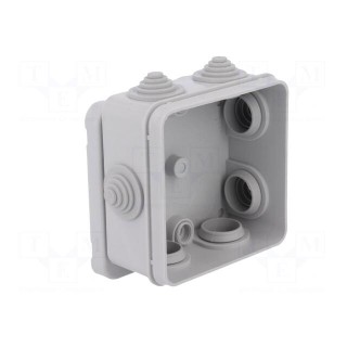 Enclosure: junction box | X: 85mm | Y: 85mm | Z: 42mm | wall mount | IP55