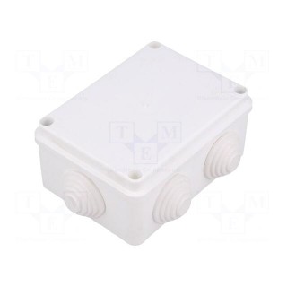 Enclosure: junction box | X: 87mm | Y: 118mm | Z: 55mm | wall mount | IP55