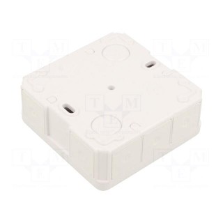 Enclosure: junction box | X: 87mm | Y: 87mm | Z: 39mm | wall mount | IP65