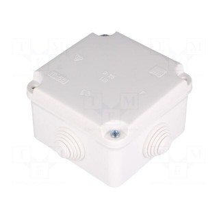 Enclosure: junction box | X: 88mm | Y: 88mm | Z: 60mm | wall mount | IP55