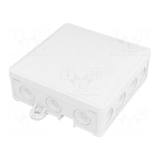 Enclosure: junction box | X: 95mm | Y: 95mm | Z: 40mm | wall mount | IP54