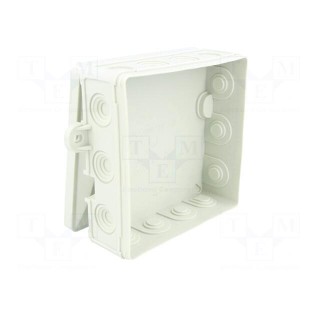 Enclosure: junction box | X: 95mm | Y: 95mm | Z: 40mm | wall mount | IP54