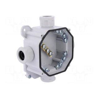 Enclosure: junction box | X: 97mm | Y: 97mm | Z: 47mm | wall mount | IP67