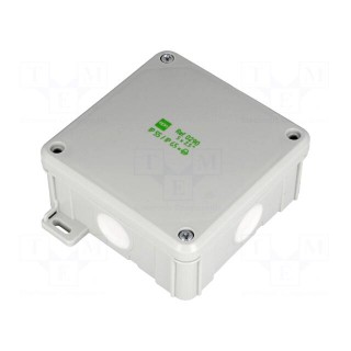 Enclosure: junction box | X: 98mm | Y: 98mm | Z: 46mm | wall mount | IP55
