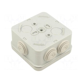 Enclosure: junction box | X: 98mm | Y: 98mm | Z: 51mm | wall mount | IP55