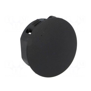 Stopper | polyamide | Øhole: 22.1mm | H: 10.6mm | black | UL94V-2