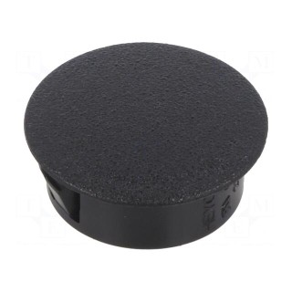 Stopper | polyamide | Wall thick: 0.8÷1.6mm | H: 11.5mm | black