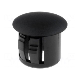 Stopper | polyamide | Wall thick: 3.3mm | H: 10.1mm | black