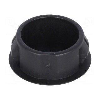 Stopper | polyamide | Wall thick: 3.3mm | H: 10.3mm | black