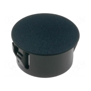 Stopper | polyamide | Wall thick: 3.3mm | H: 10.6mm | black