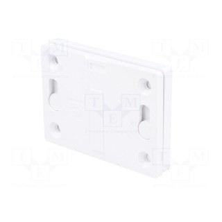 Set of clips | ABS | white | Kit: 2 holders,screw x4