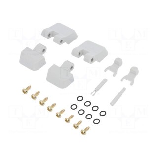 Set of hinges | ABS | for enclosures | ZP240190105 | light grey