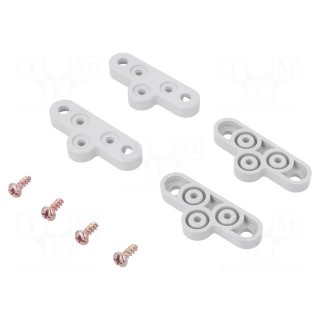 Set of wall holders | plastic | for enclosures | 4pcs.