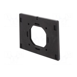 Wall mounting element | polyamide | black | Series: BoPad | 75x75mm