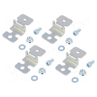Wall mounting element | steel | for enclosures | 4pcs.