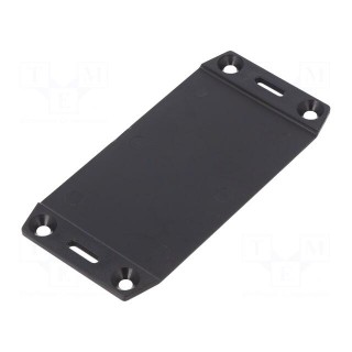 Cover | ABS | 110x53mm | 1591 | Cover colour: black