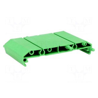DIN rail mounting bracket | polyamide | 77x45mm | Body: green