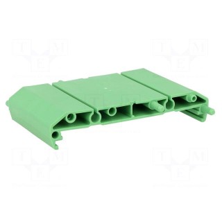 DIN rail mounting bracket | polyamide | 77x45mm | Body: green