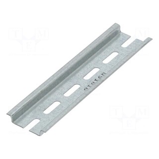 DIN rail | steel sheet | W: 35mm | L: 137mm | AE,KL,KL-HD | Plating: zinc