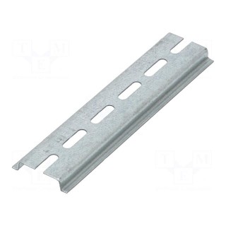 DIN rail | steel sheet | W: 35mm | L: 137mm | AE,KL,KL-HD | Plating: zinc