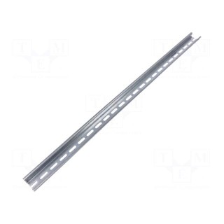 DIN rail | steel sheet | W: 35mm | L: 587mm | AE,KL | Plating: zinc