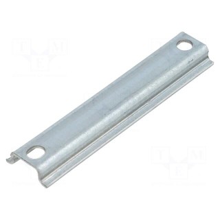 DIN rail | steel | W: 15mm | H: 5mm | L: 66mm | for enclosures