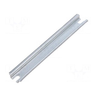 DIN rail | steel | W: 15mm | L: 106mm | Plating: zinc