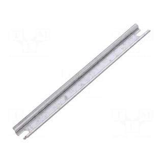 DIN rail | steel | W: 15mm | L: 149mm | P081606 | Plating: zinc