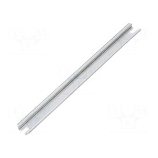 DIN rail | steel | W: 15mm | L: 165mm | ALN081806 | Plating: zinc