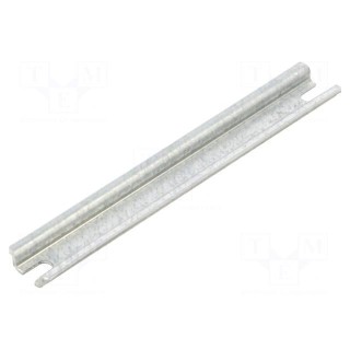 DIN rail | steel | W: 15mm | L: 99mm | P081106 | Plating: zinc