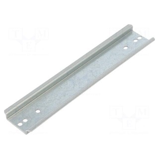 DIN rail | steel | W: 35mm | H: 7.5mm | L: 168mm | for enclosures