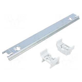 DIN rail | steel | W: 35mm | H: 7.5mm | L: 250mm | Plating: zinc